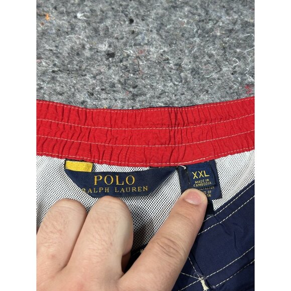 Polo Ralph Lauren Swim Trunks Mens 2XLNavy Board Shorts Drawstring Cargo Pocket - Picture 5 of 8